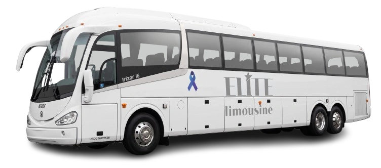 Coach bus, 56 passenger, Elite Limousine of Connecticut